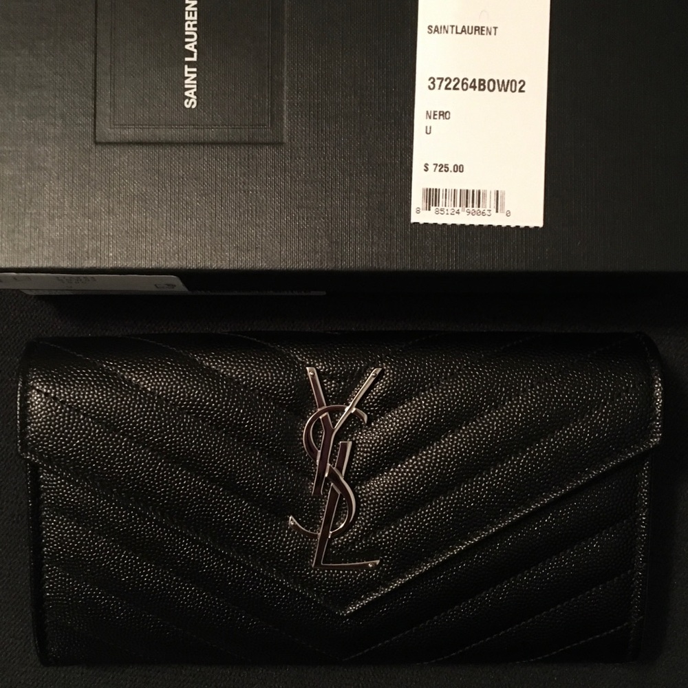 YSL Monogram Large Flap Wallet